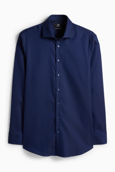 Home - Camisa - blau fosc