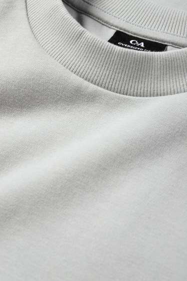 Herren - T-Shirt - Oversized - hellgrau