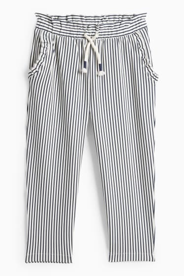 Children Girls - Joggers - white / blue