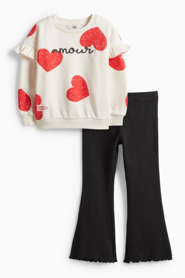 Děti - dívky - Outfit - krémově bílá