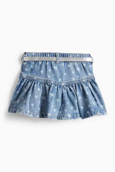 Děti - dívky - Sukně - džíny - světle modré
