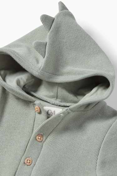 Baby Buben - Dino - Baby-Overall - gerippt - grün