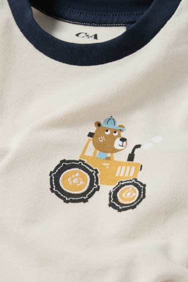 Enfants garçons - T-shirt à manches courtes - beige clair