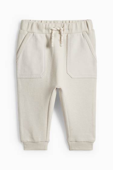 Bébés garçons - Pantalon jogging bébé - beige clair
