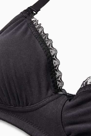 Dona - Paquet de 2 - sostenidors de lactància sense cèrcol - negre