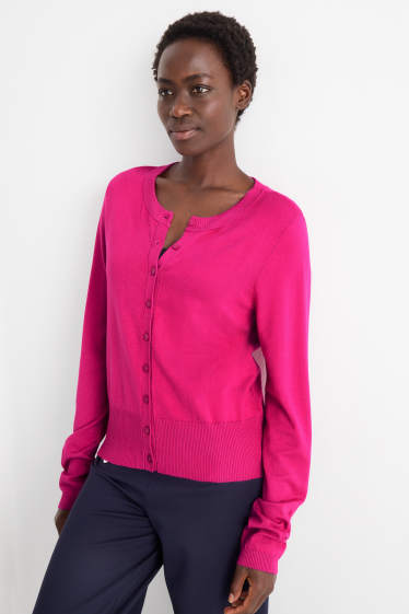 Femmes - Gilet de maille - rose