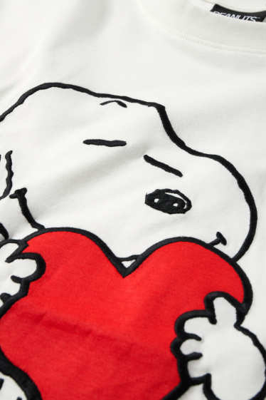 Damen - T-Shirt - Regular Fit - Peanuts - weiss