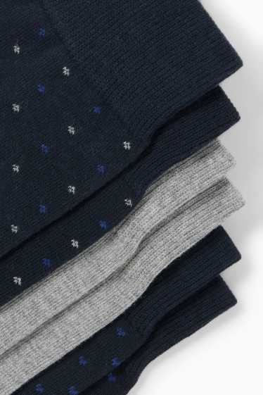 Heren - Sokken - donkerblauw / grijs