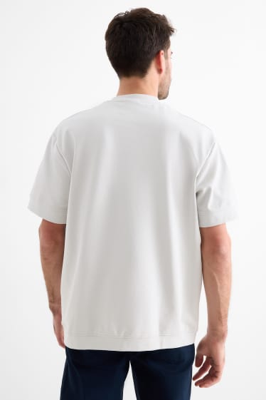 Bărbați - Tricou - relaxed fit - gri deschis