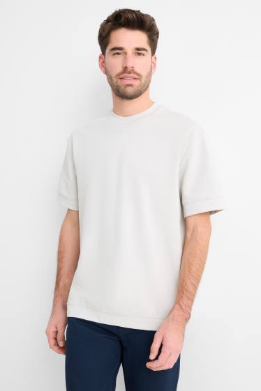 Bărbați - Tricou - relaxed fit - gri deschis