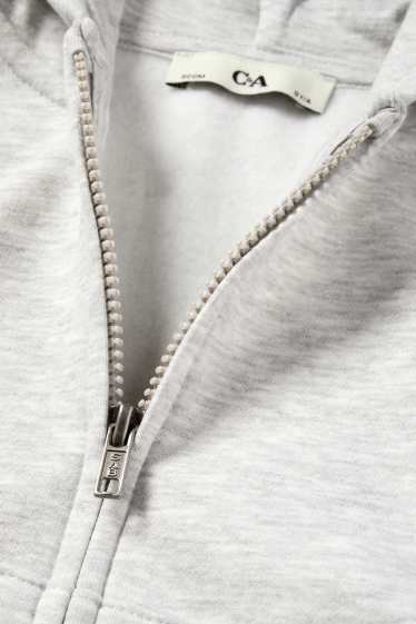 Kinderen: jongens - Sweatjack - lichtgrijs