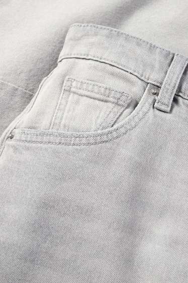 Damen - Balloon Jeans - Mid Waist - helljeansgrau