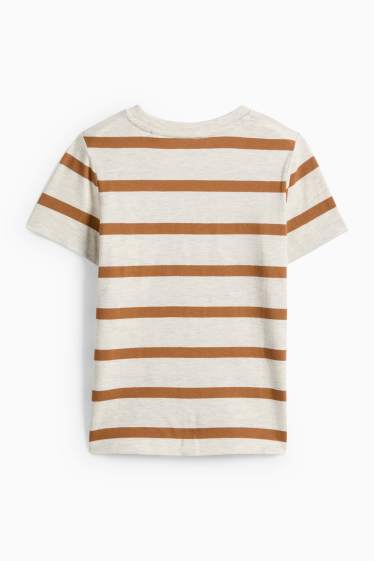 Kinderen: jongens - Shirt met korte mouwen - bruin