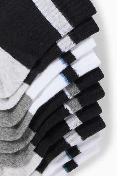 Men - Multipack of 5 - short socks - black / white