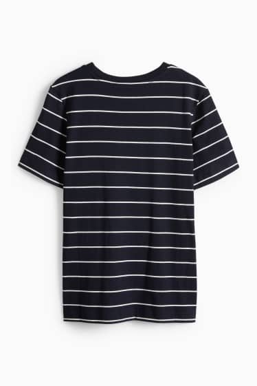 Femmes - T-shirt - bleu foncé / blanc