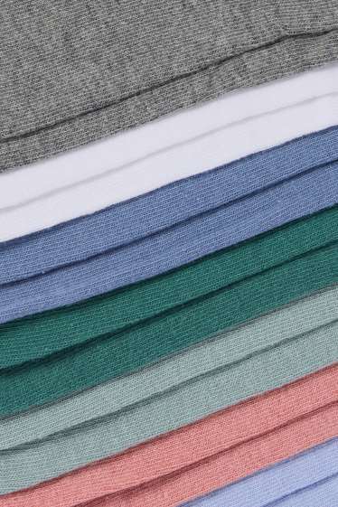 Pánské - Multipack 7 ks - nízké ponožky - barevná