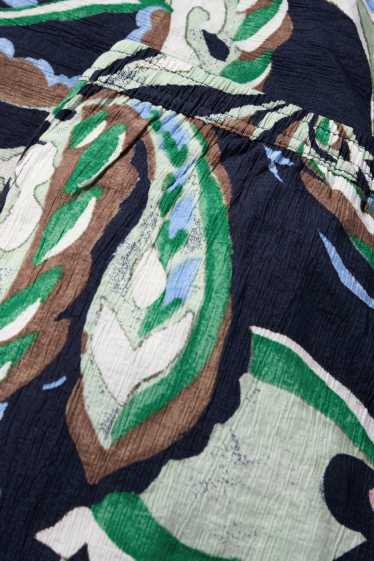 Dámské - Kalhoty - zelená/tmavomodrá