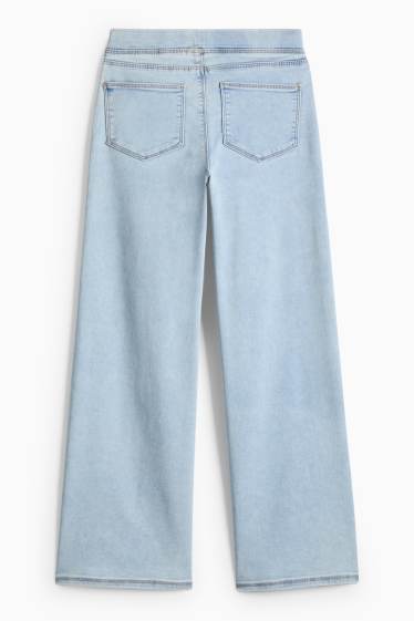 Nena - Jeggings - wide leg - texà blau clar