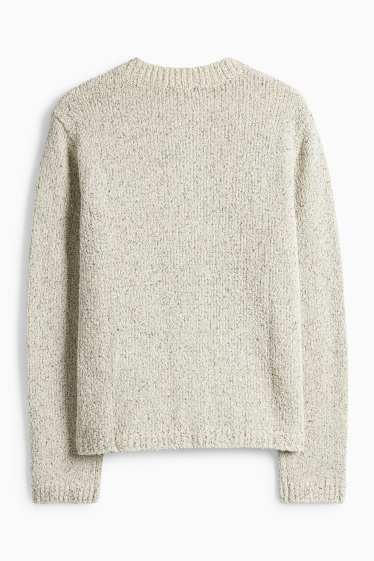 Women - Bouclé cardigan - beige