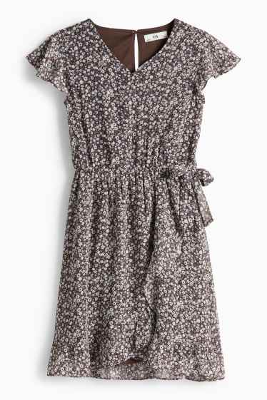 Enfants filles - Robe - marron foncé