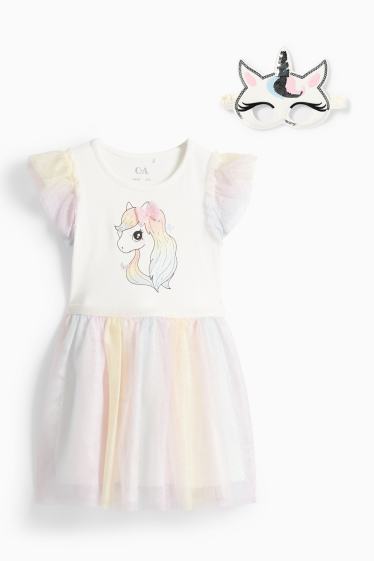 Enfants filles - Robe - blanc crème