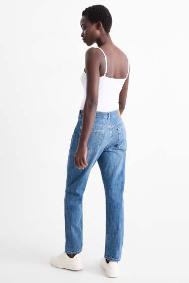 Damen - Boyfriend Jeans - Mid Waist - jeansblau