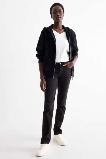 Dona - Straight jeans - mid waist - shaping jeans - texà gris fosc