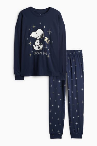 Femmes - Pyjama - Peanuts - bleu foncé