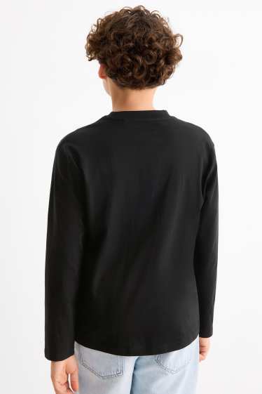 Děti - chlapci - Brawl Stars - tričko s dlouhým rukávem - černá