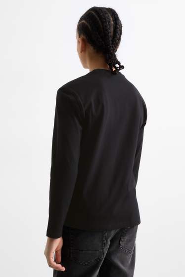 Enfants garçons - Lot de 2 - PlayStation - hauts à manches longues - noir / blanc