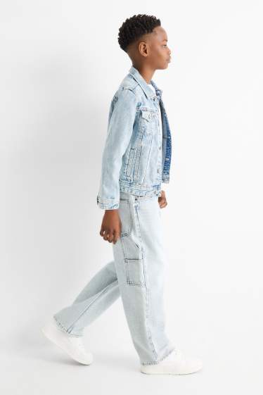 Kinder Buben - Baggy Jeans - helljeansblau