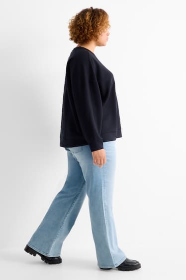 Femmes - Flared jean - high waist - LYCRA® - jean bleu clair