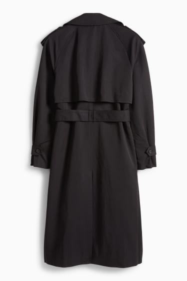 Damen - Trenchcoat - schwarz