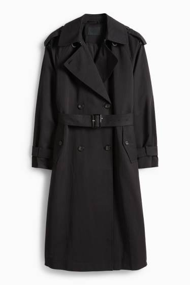 Damen - Trenchcoat - schwarz