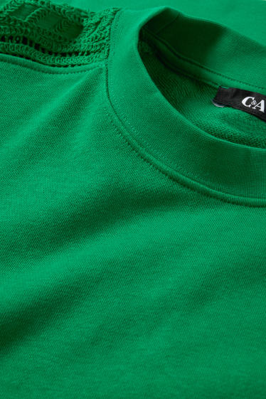 Femei - Bluză de molton - verde