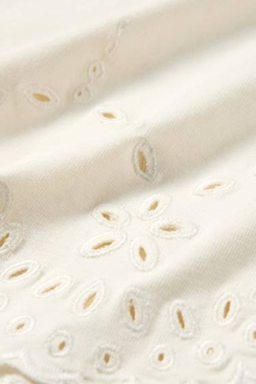 Děti - dívky - Tričko - krémově bílá