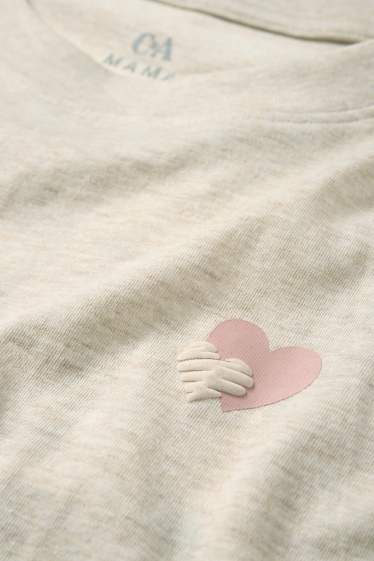 Damen - Still-Pyjama - hellbeige