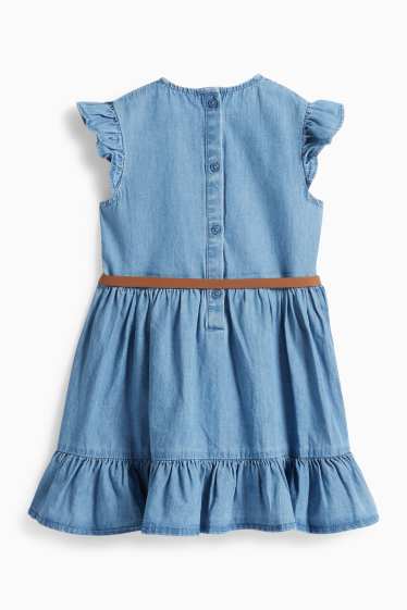 Děti - dívky - Šaty - džíny - světle modré