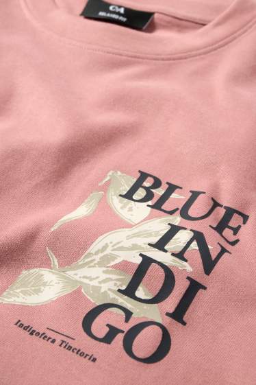 Men - T-shirt - relaxed fit - dark rose