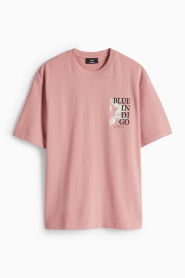 Men - T-shirt - relaxed fit - dark rose