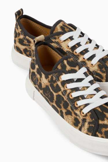 Donna - Sneakers - stampa leopardata - nero / beige