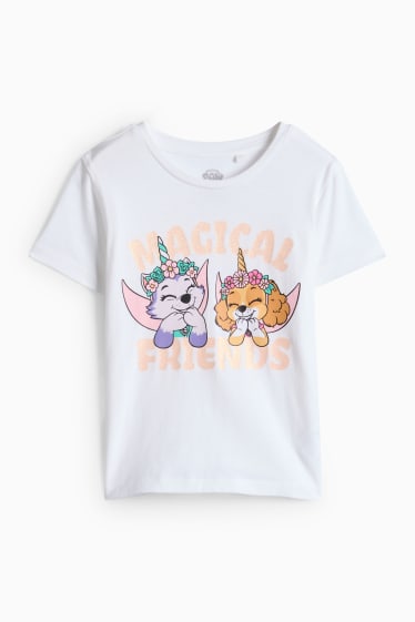 Kinderen: meisjes - Pyjama - wit / roze