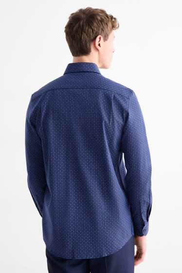 Bărbați - Cămașă office - regular fit - guler italian - ușor de călcat - albastru închis