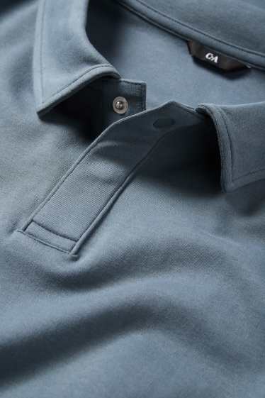 Hommes - Polo - relaxed fit - bleu