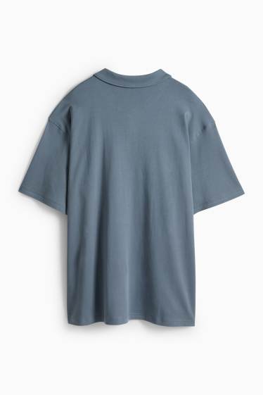 Hommes - Polo - relaxed fit - bleu