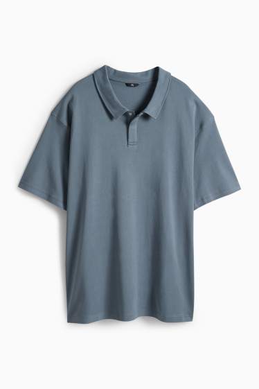 Hommes - Polo - relaxed fit - bleu