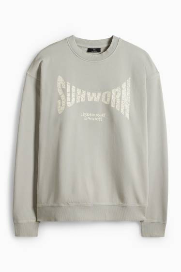 Home - Dessuadora oversized - gris clar