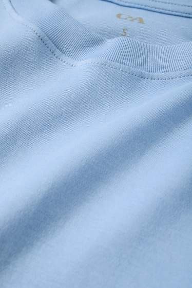 Dámské - Tričko - slim fit - světle modrá