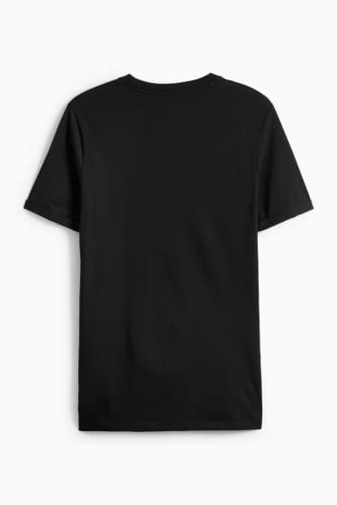 Heren - T-shirt - regular fit - zwart