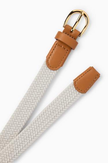 Děti - dívky - Pásek - světle šedá